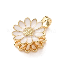 Colgantes giratorios de latón esmaltado&nbsp;KK-CBAB190-02G