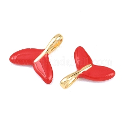 Charms del esmalte de bronce&nbsp;KK-B167-02G-03
