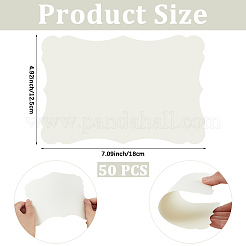 50 tarjeta de felicitación en blanco de papel para hacer tú mismo&nbsp;AJEW-CP0010-26B-02