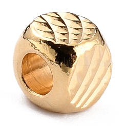 Perle di ottone placcato di lunga durata&nbsp;KK-O133-005G