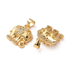 Charms in ottone con micro pavè di zirconi neri&nbsp;CU-H002-06A-G