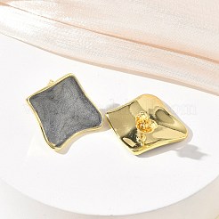 Pendientes de latón esmaltado para mujer&nbsp;KK-CBA760A-07G-02