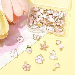 40pcs 20 styles de pendentifs en émail en alliage&nbsp;ENAM-FS0003-33