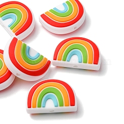 6 pièces de perles focales en silicone écologiques de qualité alimentaire&nbsp;SIL-YW0001-04F