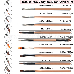 9 Stück Nailart-Pinselstifte in 9 Stilen&nbsp;MRMJ-CP0001-47