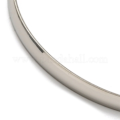 Anti-ossidazione 7 pz placcatura sotto vuoto 202 acciaio inossidabile anello piatto semplice set di braccialetti&nbsp;BJEW-M317-14A-P