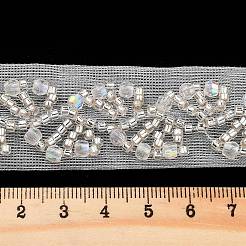Garnitures de dentelle de fleur de polyester&nbsp;OCOR-A007-18