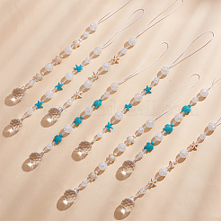 Décorations de pendentif en forme de larme de verre&nbsp;HJEW-AB00553
