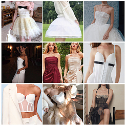 Deshuesado de plástico para el bullicio del vestido de novia&nbsp;KY-WH0051-12