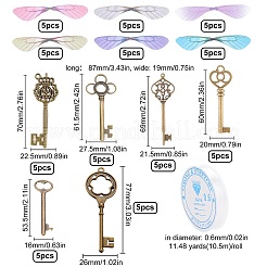 Kit de fabricación de joyas con dije de llave maestra para manualidades y regalos&nbsp;DIY-SC0017-38