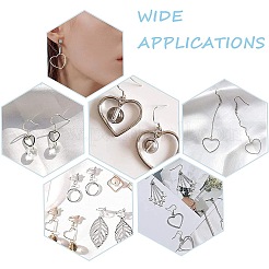 Kit per la creazione di orecchini a goccia con cuore fai da te&nbsp;DIY-UN0003-07