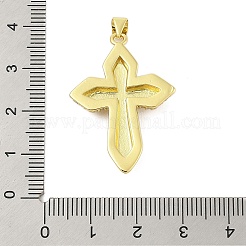 Kreuz Thema Rack Beschichtung Messing Micro Pave Zirkonia Anhänger&nbsp;KK-Z074-61G