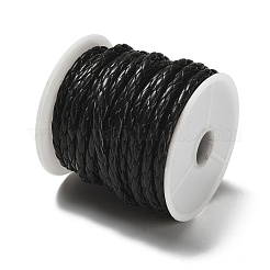 4-lagige runde geflochtene Kordel aus Kunstleder&nbsp;LC-XCP0001-06