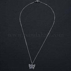 Colliers pendentifs en acier inoxydable 201 anti-ternissement&nbsp;NJEW-S105-JN585-40-1