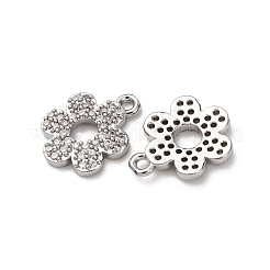 Pendentifs avec zircon cubiques à micro-pavés en laiton&nbsp;ZIRC-L105-04B-P