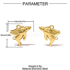 Anhänger aus Edelstahl 304&nbsp;STAS-OY007-47G