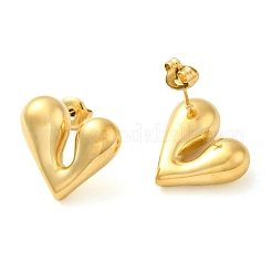 Pendientes de botón de acero inoxidable 304&nbsp;EJEW-G364-15G