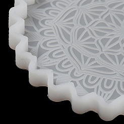 Moules en silicone pour tapis de tasse de fleur de mandala&nbsp;SIMO-H144-01A