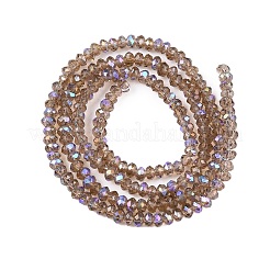 Chapelets de perles en verre électroplaqué&nbsp;LS-EGLA-A044-T1mm-L16