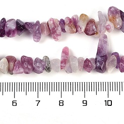 Natürliche Lepidolith / lila Glimmer Steinperlen Stränge&nbsp;G-G905-23