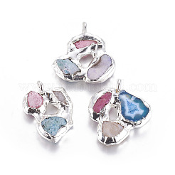 Pendentifs d'agate naturelle&nbsp;G-L509-70S