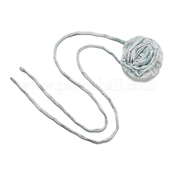 Blumenmuster-Stoff-Rosen-Krawattenhalsketten für Frauen&nbsp;LS-NJEW-Z022-01G