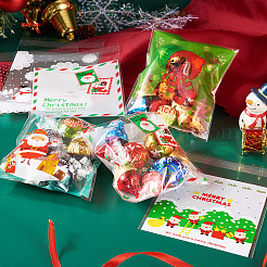 200 Stück Kunststoff-Backgeschirrbeutel mit Weihnachtsmotiv im 10-Stil&nbsp;OPP-TA0001-05