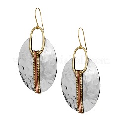 Boucles d'oreilles pendantes ovales en alliage&nbsp;FS-WG1DD9E-01