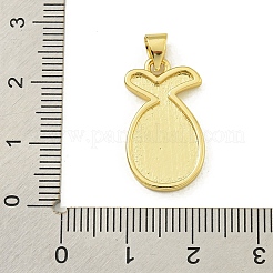 Emaille-Anhänger aus Messing mit Gestellbeschichtung&nbsp;KK-U029-12G