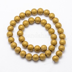 Electroplate non magnetici ematite sintetico fili di perline&nbsp;G-R363-6mm-M