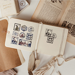 Transparente Stempel aus PVC-Kunststoff mit Sommermotiv&nbsp;DIY-WH0631-0328