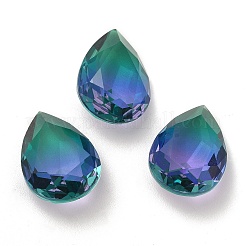 Cabochons à facettes en verre strass k9&nbsp;GGLA-B002-02B