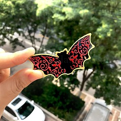 Stampi per decorazione di ciondoli di Halloween in silicone alimentare per pipistrelli&nbsp;SIMO-PW0006-054