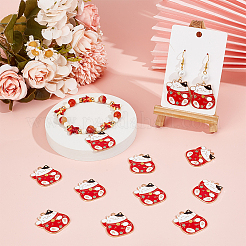 20pcs pendentifs en émail en alliage&nbsp;ENAM-SC0005-34