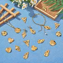 30 pendentif en acier inoxydable 304 de 6 styles&nbsp;STAS-SZ0002-70G
