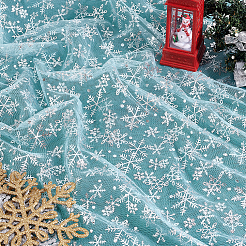 Nylonnetzstoff mit Schneeflockenmuster&nbsp;DIY-WH0581-11B