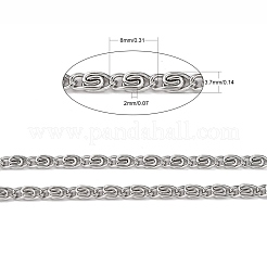 Anlaufgeschützte Lumachina-Ketten aus Edelstahl 304&nbsp;CHS-R009-15