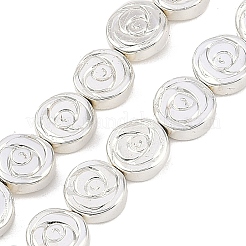 Brins de perles d'hématite non magnétiques synthétiques galvanisées&nbsp;G-C156-07