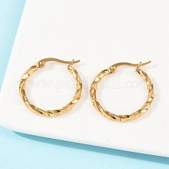 Pendientes de aro de acero inoxidable 201&nbsp;EJEW-I245-07B
