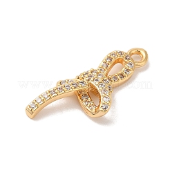 Messing micro pave klare zirkonia anhänger&nbsp;KK-M294-08G-01