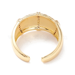 Bague de manchette en zircone cubique&nbsp;RJEW-P026-03G