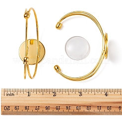Kit de diy para hacer un brazalete de cúpula en blanco&nbsp;DIY-FS0003-50G