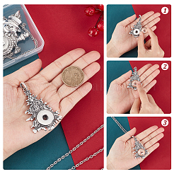 DIY Weihnachts-Büro-Schlüsselband-Set zur Herstellung einer Halskette mit Ausweishalter&nbsp;DIY-SC0021-99