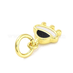 Echte 18k vergoldete Messing-Emaille-Anhänger&nbsp;KK-M293-28G-01