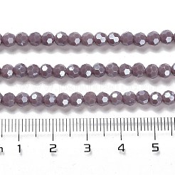 Undurchlässige Glasperlenstränge galvanisieren&nbsp;X-EGLA-A035-P4mm-A11