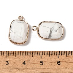 Anhänger aus natürlichem Howlith mit Facettenschliff&nbsp;G-Q169-06G-01