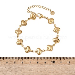 Bracciali a maglie in acciaio inossidabile 304 per donna&nbsp;BJEW-Z136-01G