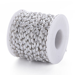 Chaînes à perles imitation perles en acier inoxydable 304 et plastique ABS&nbsp;CHS-S008-014B-P
