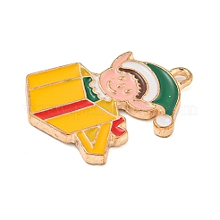 Noël alliage thème pendentifs émail&nbsp;ENAM-M221-01KCG-02
