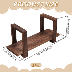 Rechteckiges Schreibtischregal aus Holz&nbsp;AJEW-WH0696-696